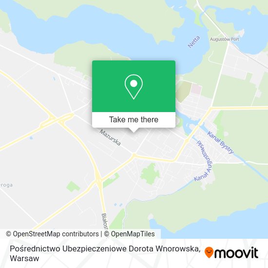 Pośrednictwo Ubezpieczeniowe Dorota Wnorowska map