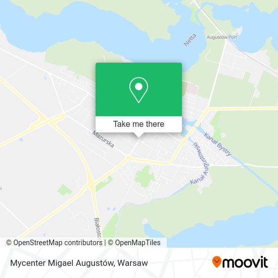 Mycenter Migael Augustów map