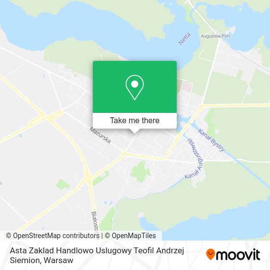 Asta Zaklad Handlowo Uslugowy Teofil Andrzej Siemion map