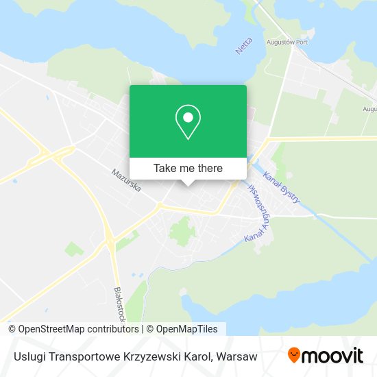 Uslugi Transportowe Krzyzewski Karol map