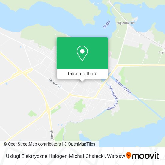 Usługi Elektryczne Halogen Michał Chalecki map