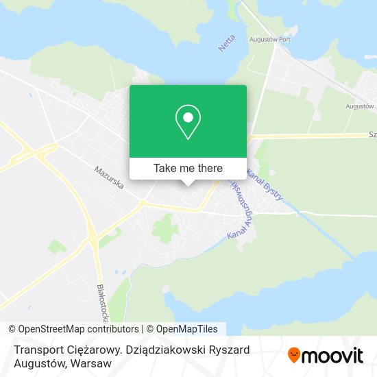 Transport Ciężarowy. Dziądziakowski Ryszard Augustów map