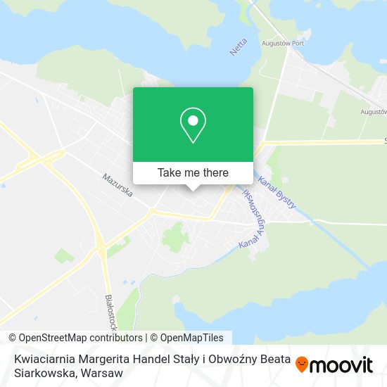 Kwiaciarnia Margerita Handel Stały i Obwoźny Beata Siarkowska map