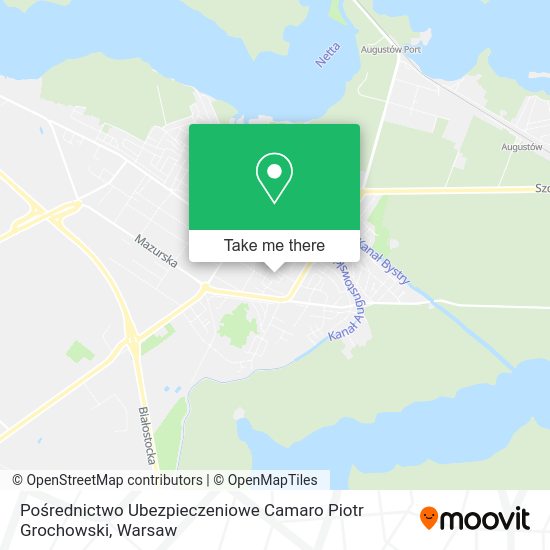 Pośrednictwo Ubezpieczeniowe Camaro Piotr Grochowski map