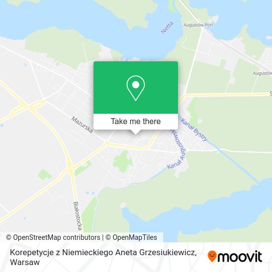 Korepetycje z Niemieckiego Aneta Grzesiukiewicz map