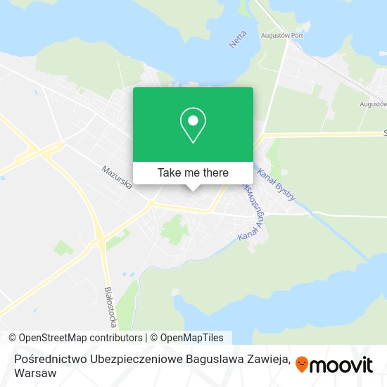 Pośrednictwo Ubezpieczeniowe Baguslawa Zawieja map