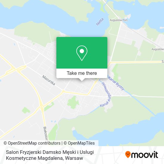 Salon Fryzjerski Damsko Męski i Usługi Kosmetyczne Magdalena map