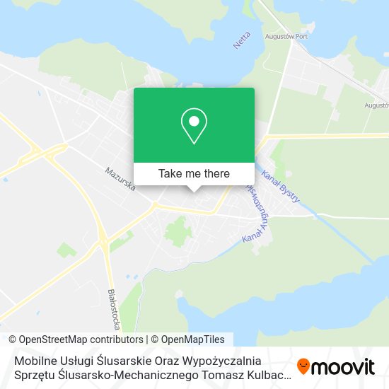 Mobilne Usługi Ślusarskie Oraz Wypożyczalnia Sprzętu Ślusarsko-Mechanicznego Tomasz Kulbacki map