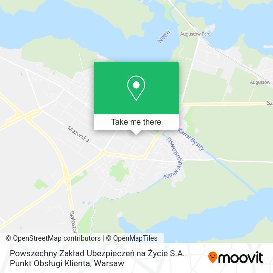 Powszechny Zakład Ubezpieczeń na Życie S.A. Punkt Obsługi Klienta map