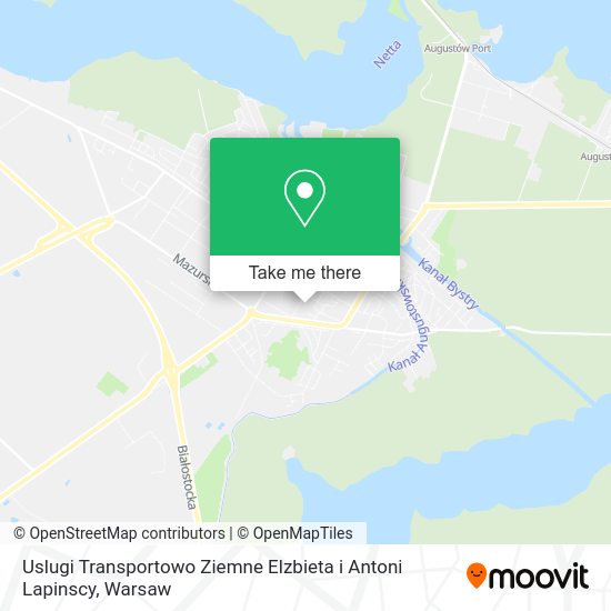 Uslugi Transportowo Ziemne Elzbieta i Antoni Lapinscy map