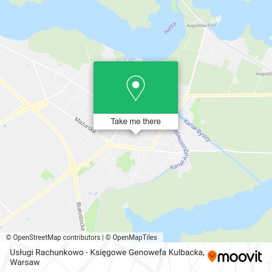 Usługi Rachunkowo - Księgowe Genowefa Kulbacka map