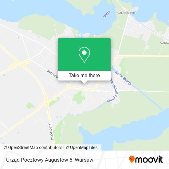 Urząd Pocztowy Augustów 5 map