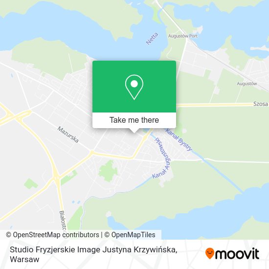 Studio Fryzjerskie Image Justyna Krzywińska map