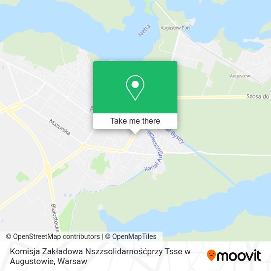 Komisja Zakładowa Nszzsolidarnośćprzy Tsse w Augustowie map