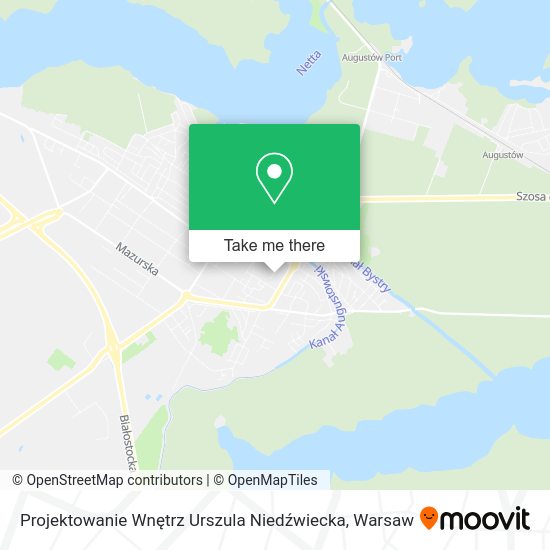 Projektowanie Wnętrz Urszula Niedźwiecka map