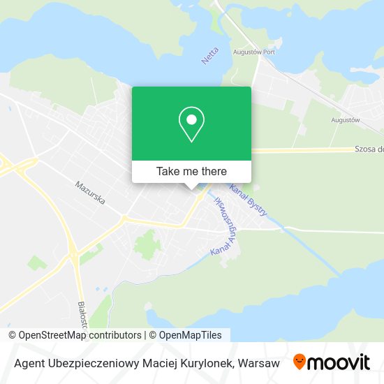 Agent Ubezpieczeniowy Maciej Kurylonek map