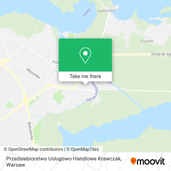 Карта Przedsiebiorstwo Uslugowo Handlowe Krawczak