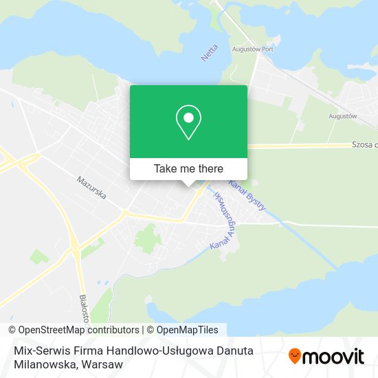 Mix-Serwis Firma Handlowo-Usługowa Danuta Milanowska map