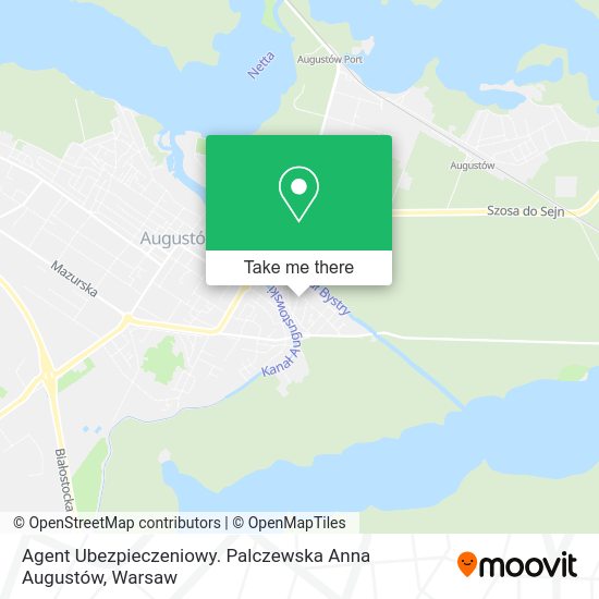 Agent Ubezpieczeniowy. Palczewska Anna Augustów map