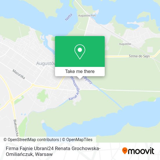 Firma Fajnie Ubrani24 Renata Grochowska-Omiliańczuk map