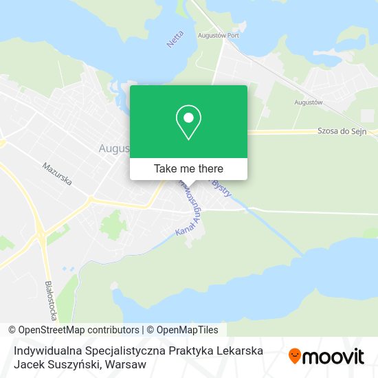 Indywidualna Specjalistyczna Praktyka Lekarska Jacek Suszyński map