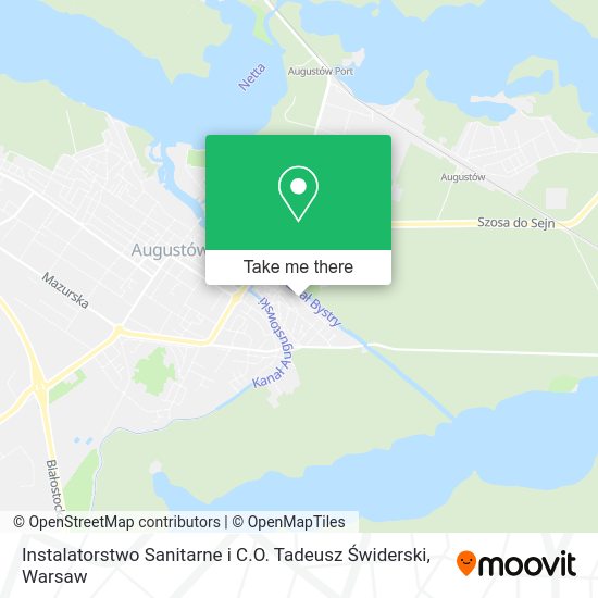 Instalatorstwo Sanitarne i C.O. Tadeusz Świderski map