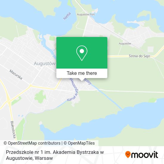 Przedszkole nr 1 im. Akademia Bystrzaka w Augustowie map