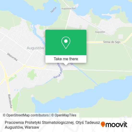 Pracownia Protetyki Stomatologicznej. Otyś Tadeusz Augustów map