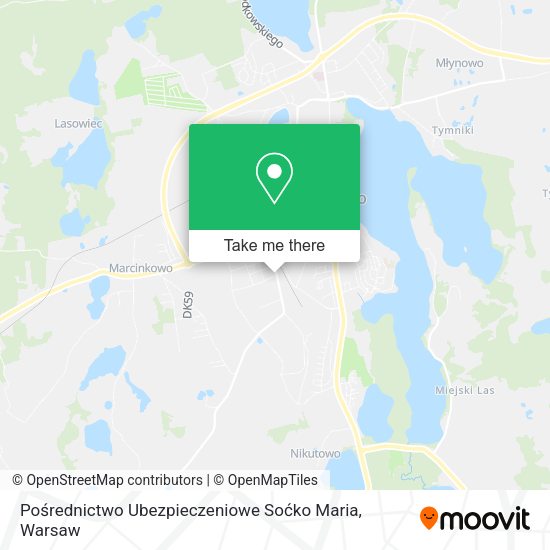 Pośrednictwo Ubezpieczeniowe Soćko Maria map