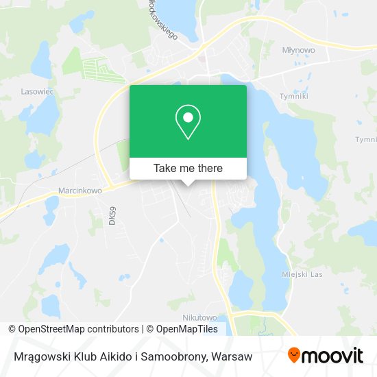 Mrągowski Klub Aikido i Samoobrony map