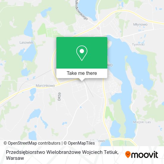 Przedsiębiorstwo Wielobranżowe Wojciech Tetiuk map