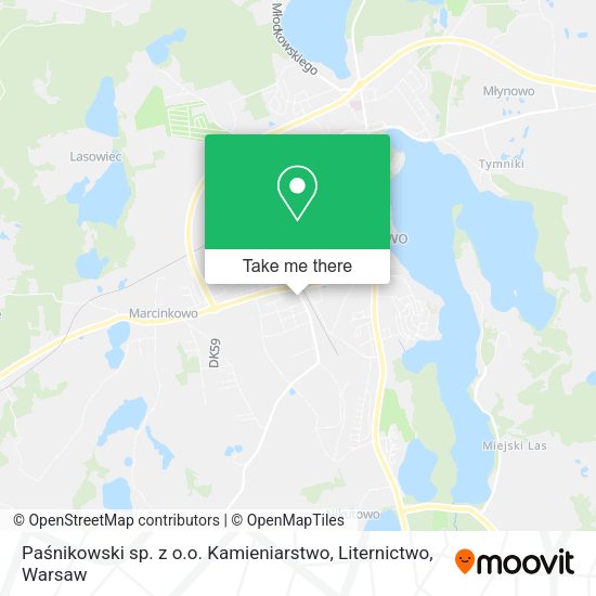 Paśnikowski sp. z o.o. Kamieniarstwo, Liternictwo map