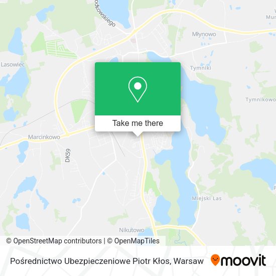 Pośrednictwo Ubezpieczeniowe Piotr Kłos map