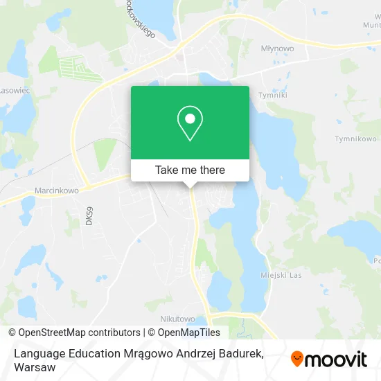 Карта Language Education Mrągowo Andrzej Badurek