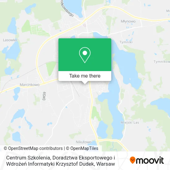 Centrum Szkolenia, Doradztwa Eksportowego i Wdrożeń Informatyki Krzysztof Dudek map