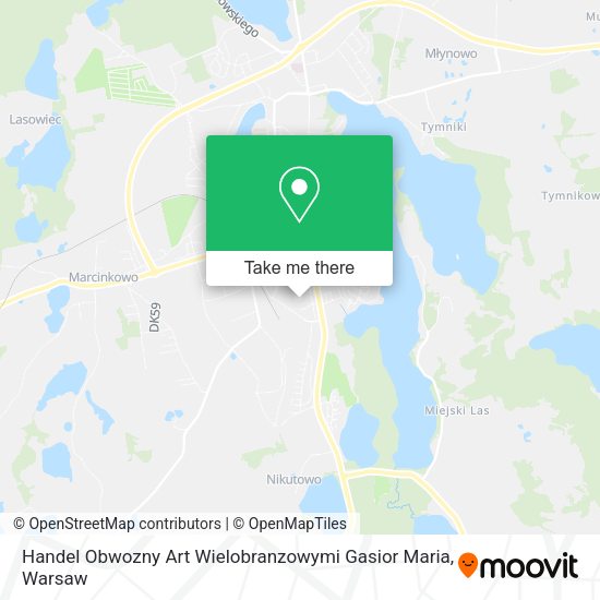 Handel Obwozny Art Wielobranzowymi Gasior Maria map