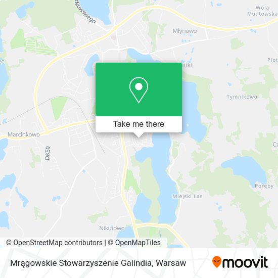 Mrągowskie Stowarzyszenie Galindia map