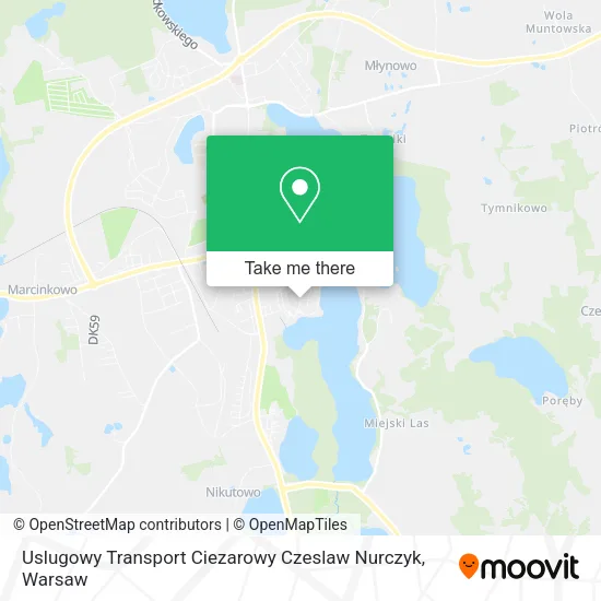 Карта Uslugowy Transport Ciezarowy Czeslaw Nurczyk
