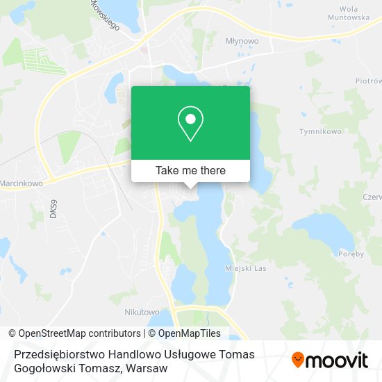 Przedsiębiorstwo Handlowo Usługowe Tomas Gogołowski Tomasz map