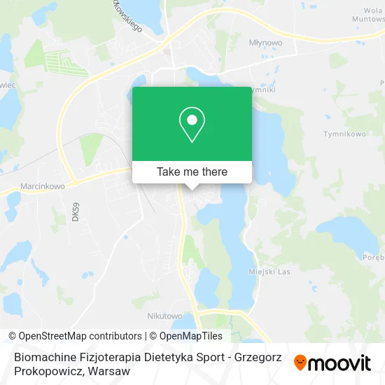 Biomachine Fizjoterapia Dietetyka Sport - Grzegorz Prokopowicz map