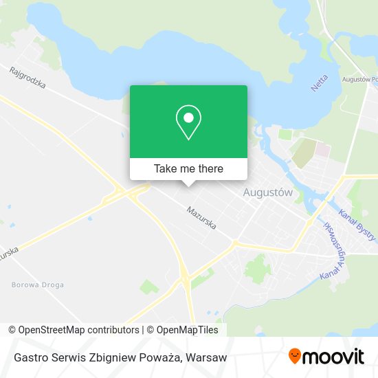 Gastro Serwis Zbigniew Poważa map