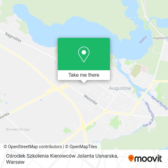 Ośrodek Szkolenia Kierowców Jolanta Usnarska map