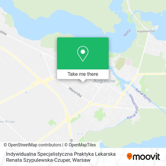 Indywidualna Specjalistyczna Praktyka Lekarska Renata Szypulewska-Czuper map