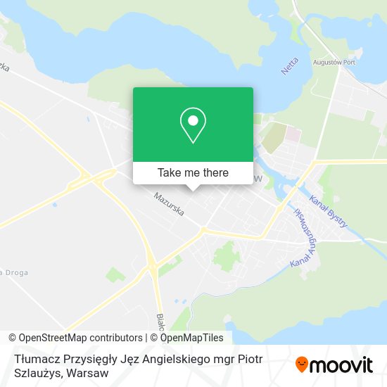 Tłumacz Przysięgły Jęz Angielskiego mgr Piotr Szlaużys map