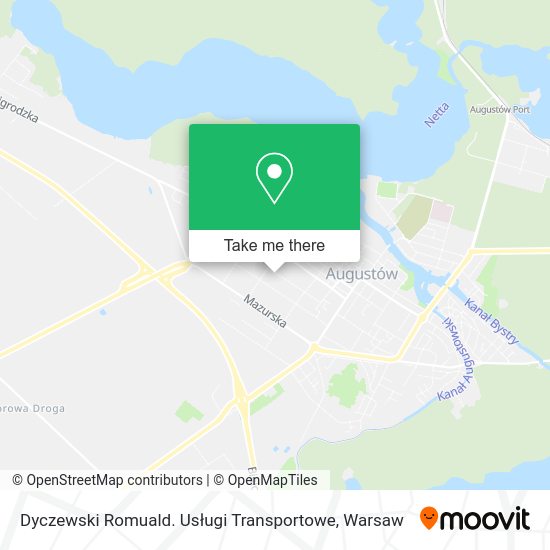 Dyczewski Romuald. Usługi Transportowe map