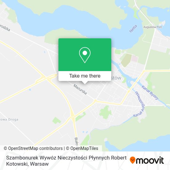 Szambonurek Wywóz Nieczystości Płynnych Robert Kotowski map