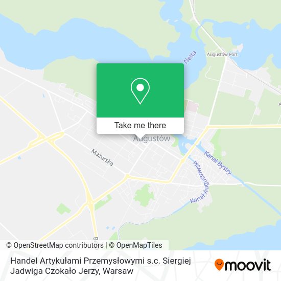 Handel Artykułami Przemysłowymi s.c. Siergiej Jadwiga Czokało Jerzy map