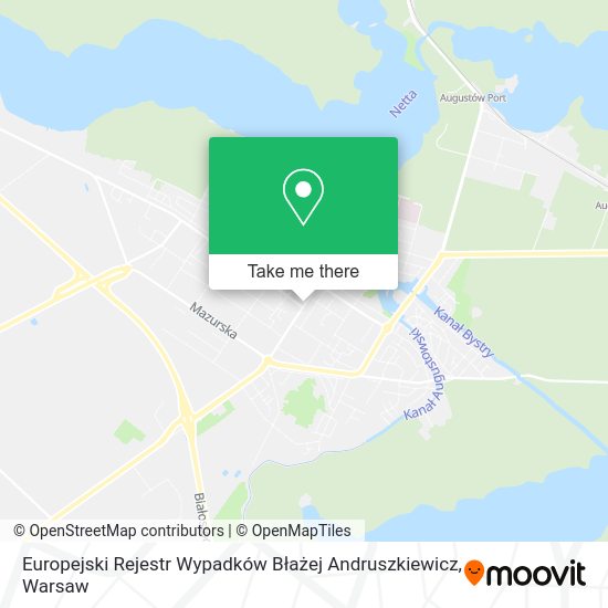 Europejski Rejestr Wypadków Błażej Andruszkiewicz map