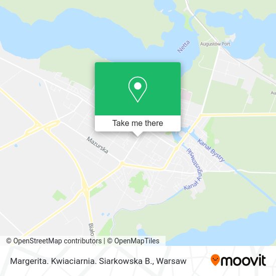 Margerita. Kwiaciarnia. Siarkowska B. map