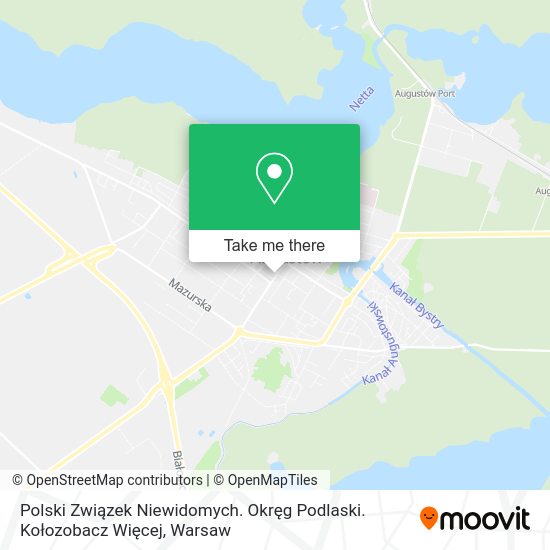 Polski Związek Niewidomych. Okręg Podlaski. Kołozobacz Więcej map